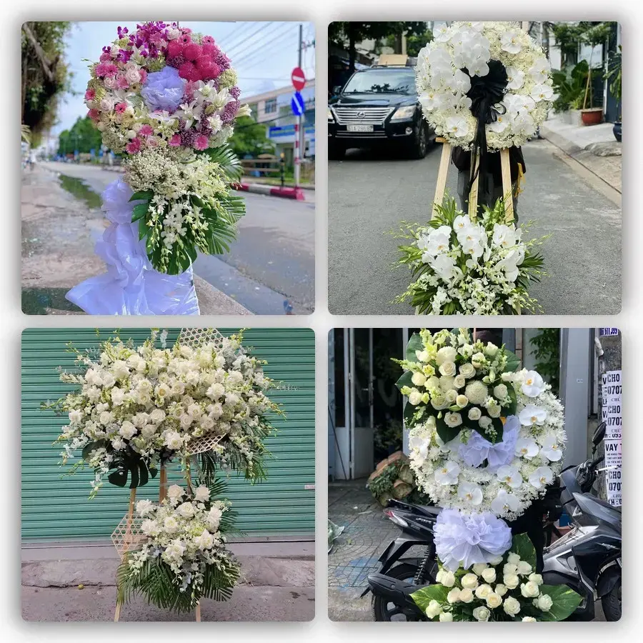 Bốn mẫu hoa đám tang Vân Du