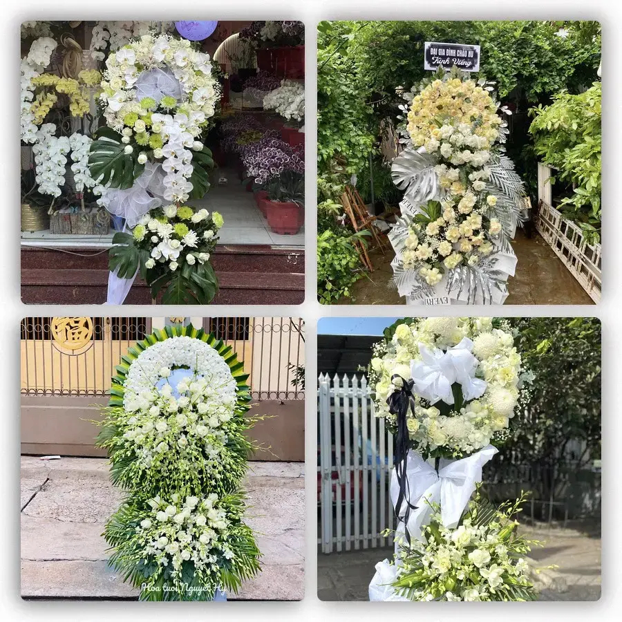 Bốn mẫu hoa đám tang Văn Quan