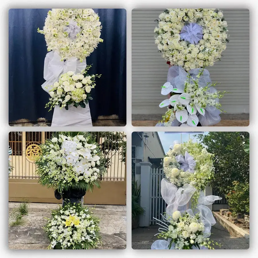 Bốn mẫu hoa đám tang Việt Trì