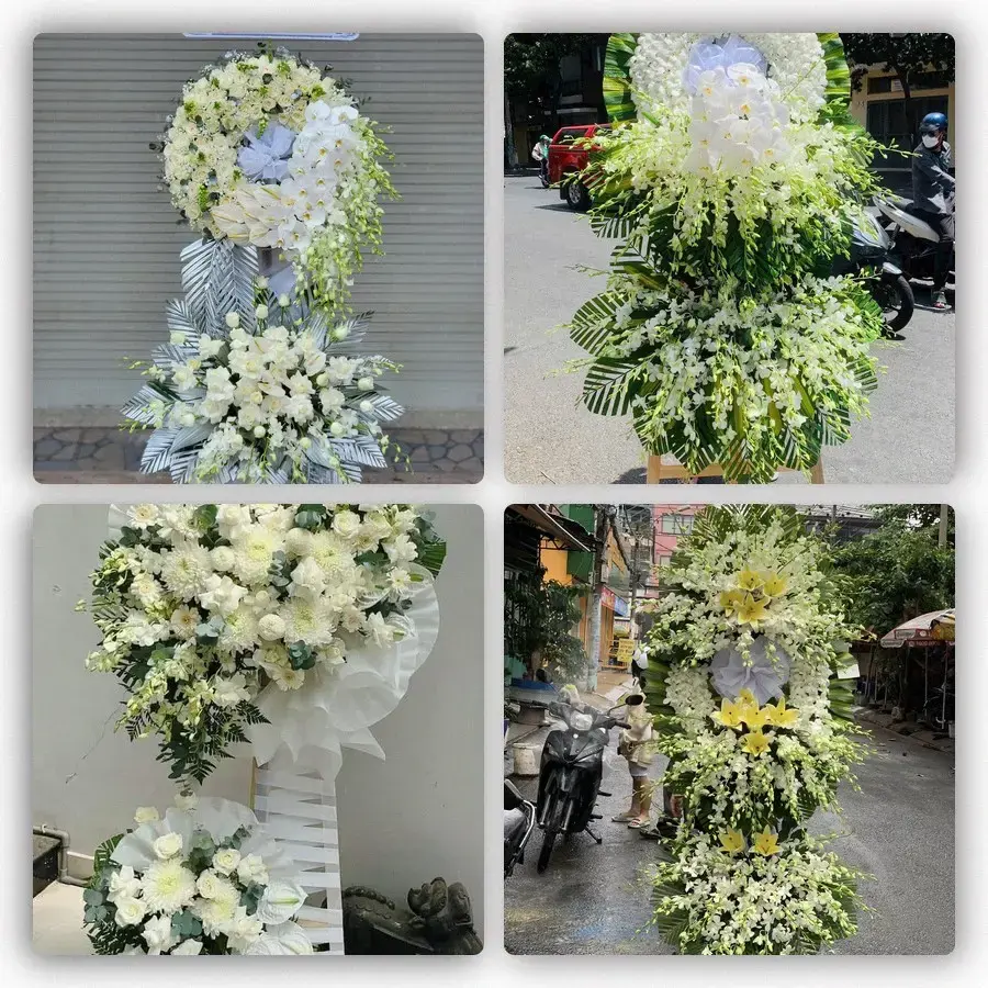 Bốn mẫu hoa đám tang Vĩnh Châu