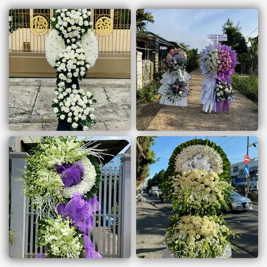 Bốn mẫu hoa đám tang Vĩnh Lộc