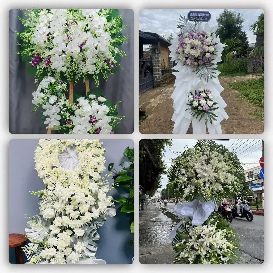 Bốn mẫu hoa đám tang Vĩnh Lộc