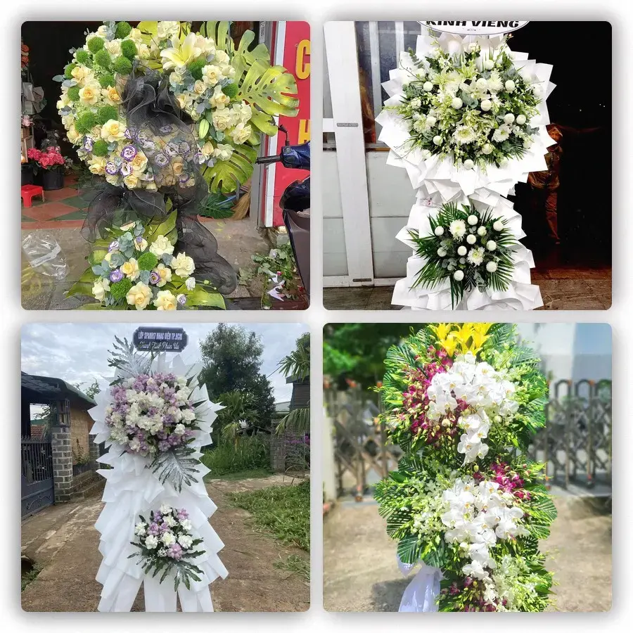 Bốn mẫu hoa đám tang Vĩnh Tuy