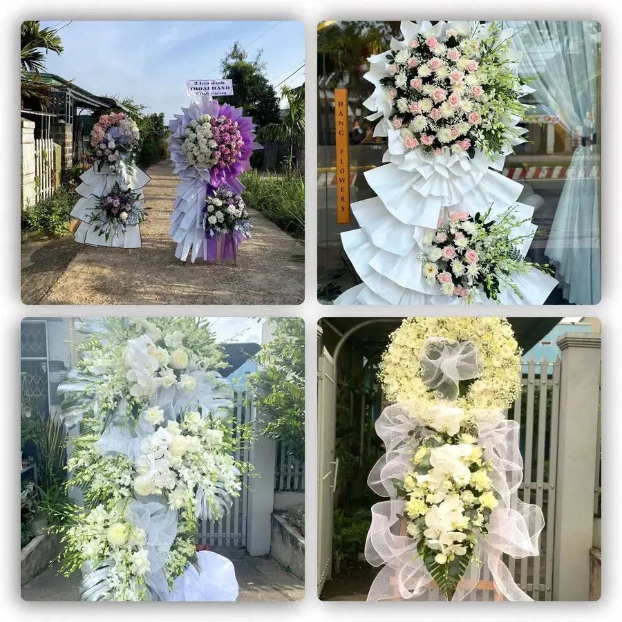 Bốn mẫu hoa đám tang Vũ Thư