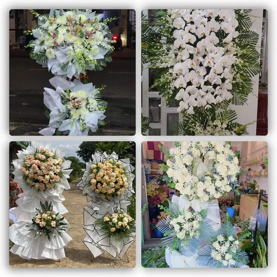 Bốn mẫu hoa đám tang Yên Bái