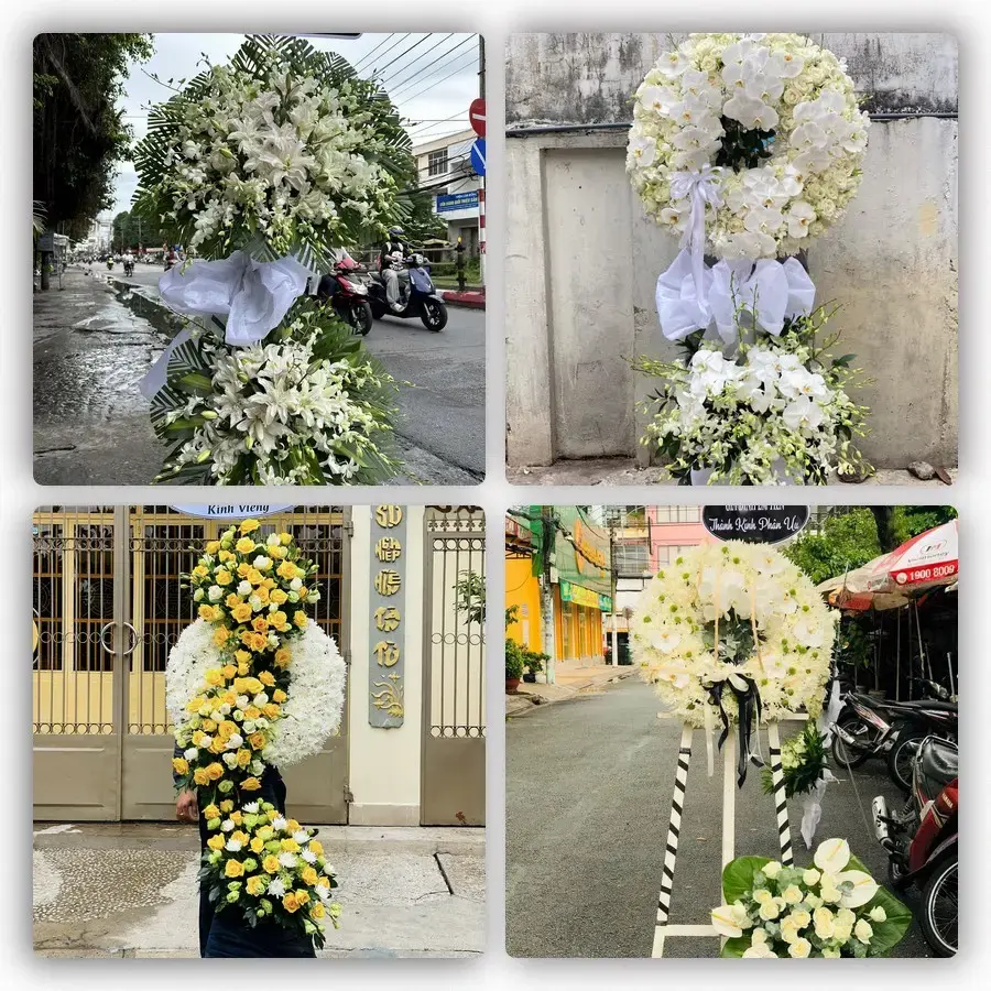 Bốn mẫu hoa đám tang Yên Châu