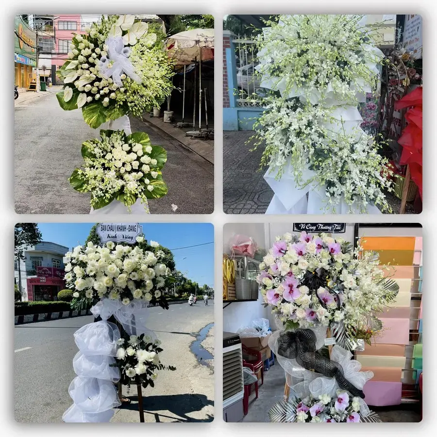 Bốn mẫu hoa đám tang Yên Mỹ