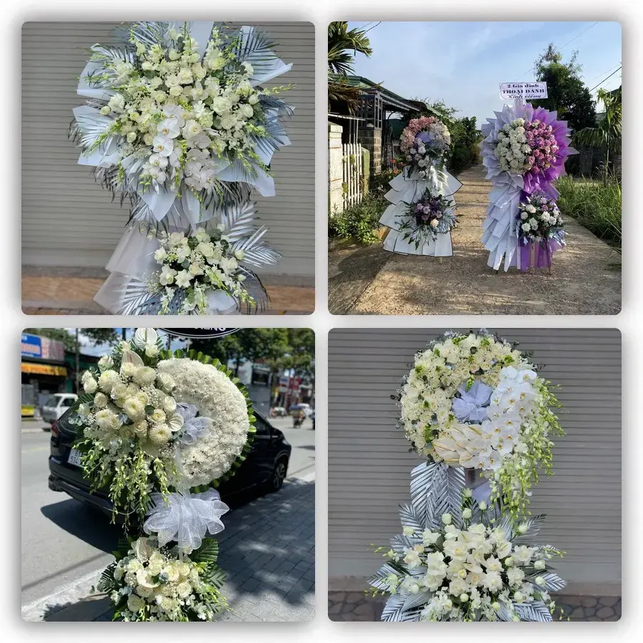 Bốn mẫu hoa đám tang Yên Ninh