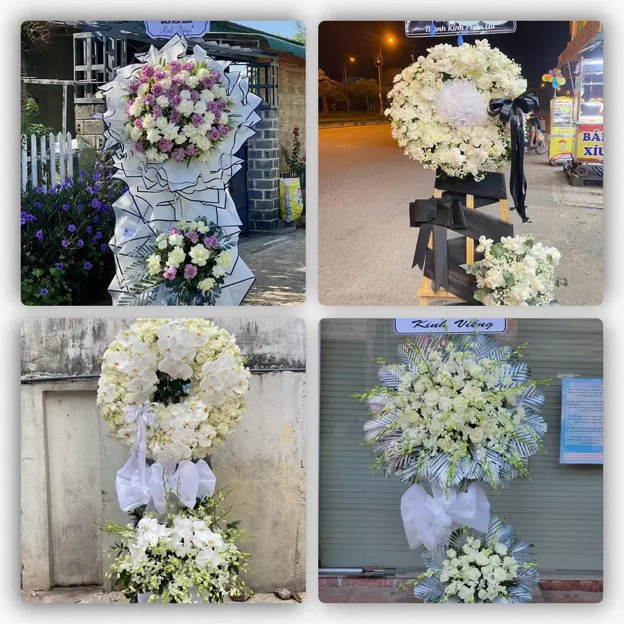 Bốn mẫu hoa đám tang Yên Phú