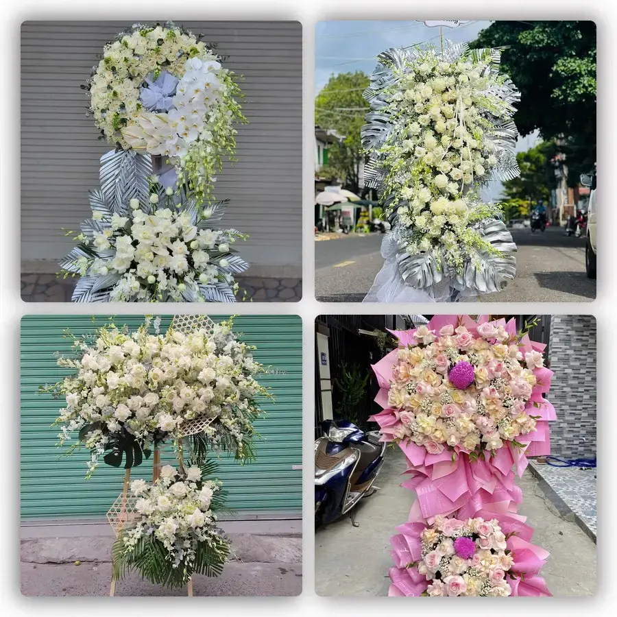 Bốn mẫu hoa đám tang Yên Thịnh