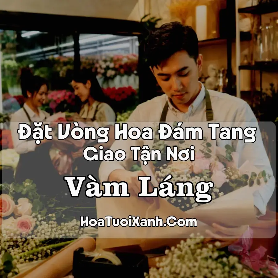Hoa đám tang Vàm Láng tại xã Gia Thuận, Đồng Tháp