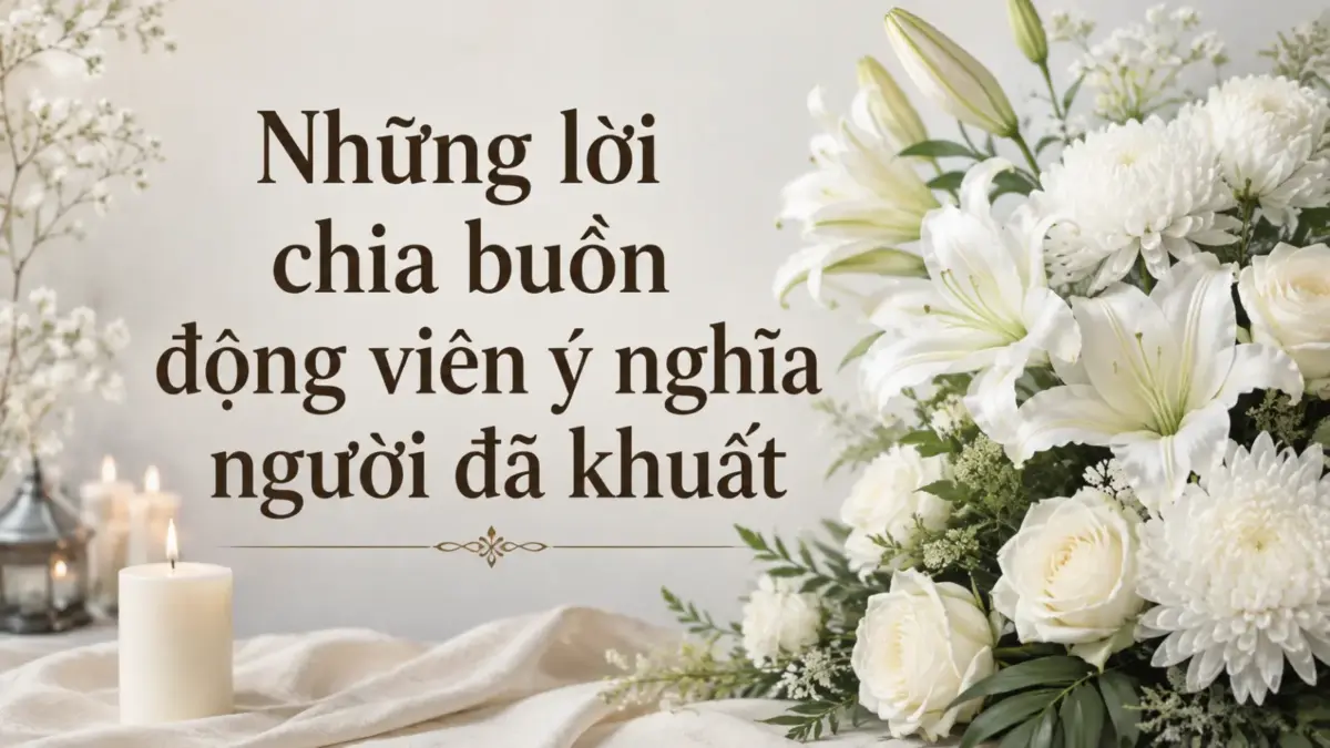Những lời chia buồn, động viên ý nghĩa dành cho người đã khuất